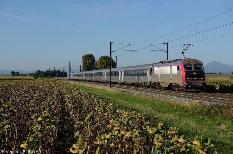 La BB26036 près de Thuret.