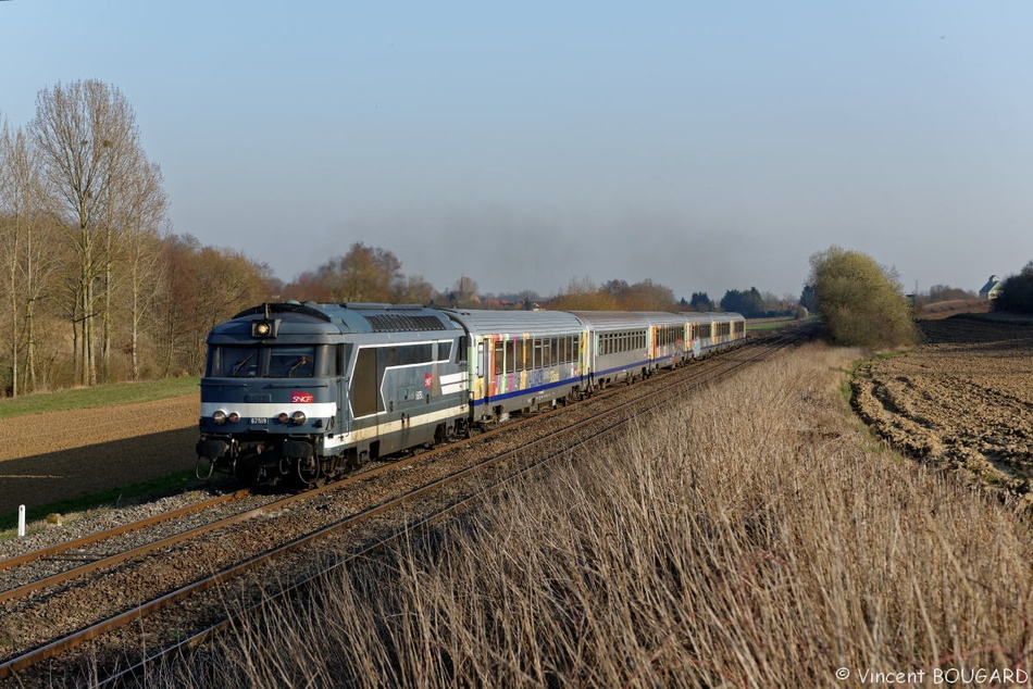 La BB67519 près de Mommenheim.