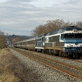 Les CC72084 et BB67377 à St Romain-de-Popey.